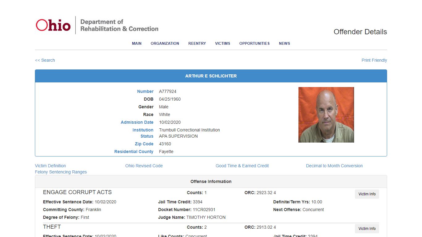 Offender Details - Ohio
